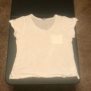 Charlotte russe scoop neck pocket tee